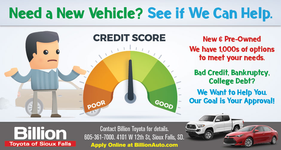 Sioux Falls Toyota Bad Credit