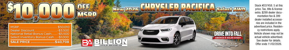 2026 Chrysler Pacifica