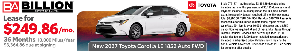 2027 Toyota Corolla LE