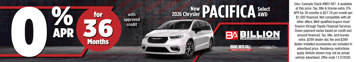 2026 Chrysler Pacifica