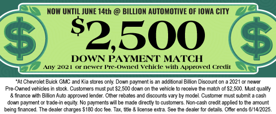 Down Payment Match 2025 - IC