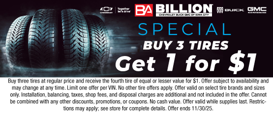 25OCT_BAICS_TIRE SPECIAL BUY 3 GET 1 FOR 1