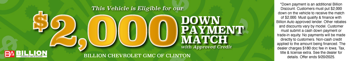 Down Payment Match Clinton