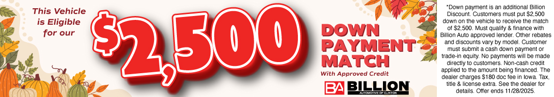 Down Payment Match Clinton