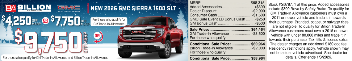 25DEC_BGSC_NEW 2026 GMC SIERRA 1500 SLT