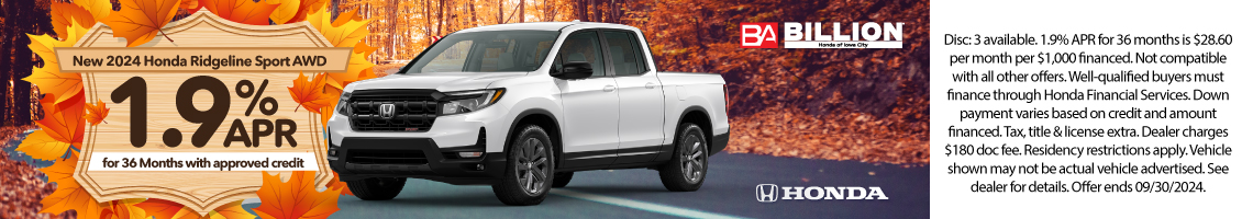 24SEP_BHIC_NEW 2024 HONDA RIDGELINE SPORT