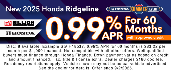 25JUL_BHIC_NEW 2025 HONDA RIDGELINE