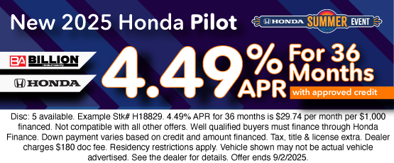 25JUL_BHIC_NEW 2025 HONDA PILOT