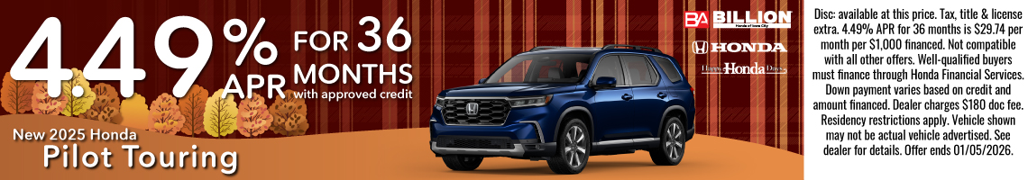 New 2025 Honda Pilot Touring