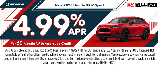 25MAY_BHIC_NEW 2025 HONDA HR-V SPORT