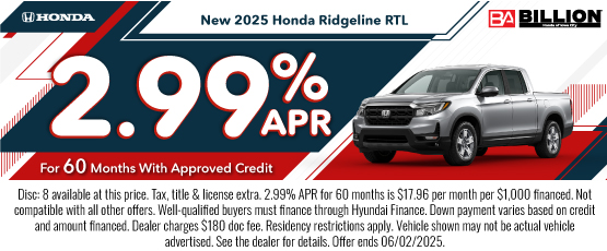 25MAY_BHIC_NEW 2025 HONDA RIDGELINE RTL