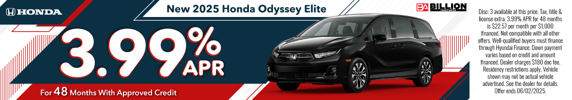 25MAY_BHIC_NEW 2025 HONDA ODYSSEY ELITE