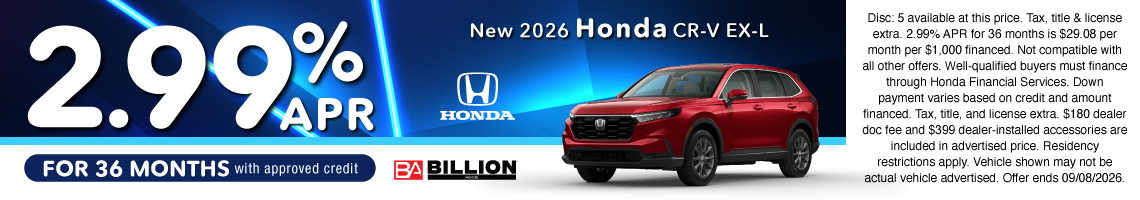 26JUL_BHIC_NEW 2026 HONDA CR-V EX-L