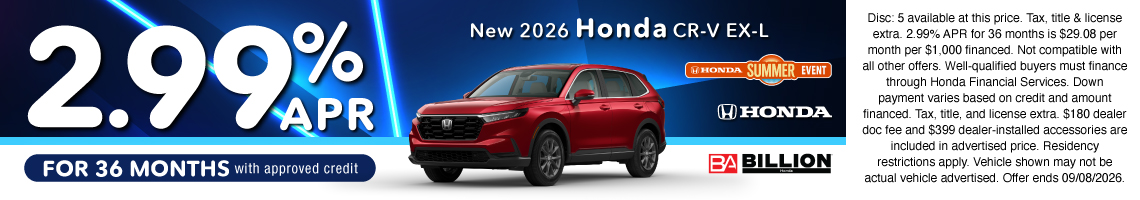 26JUL_BHIC_NEW 2026 HONDA CR-V EX-L