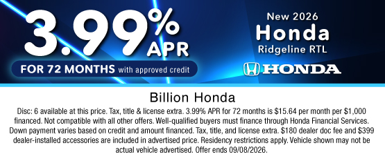 26JUL_BHIC_NEW 2026 HONDA RIDGELINE RTL