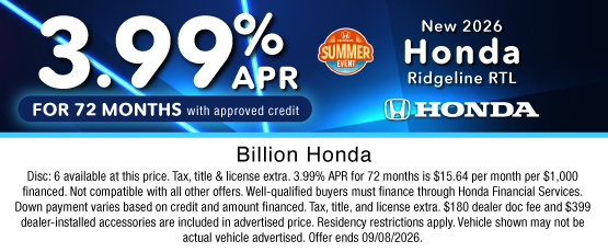 26JUL_BHIC_New 2026 Honda Ridgeline RTL