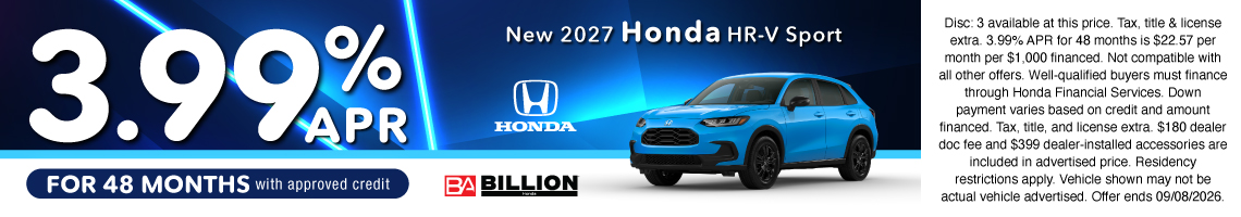 26JUL_BHIC_NEW 2027 HONDA HR-V SPORT