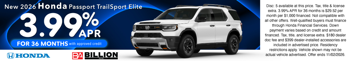 26SEP_BHIC_NEW 2026 HONDA PASSPORT TRAILSPORT ELITE
