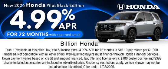 26SEP_BHIC_NEW 2026 HONDA PILOT BLACK EDITION
