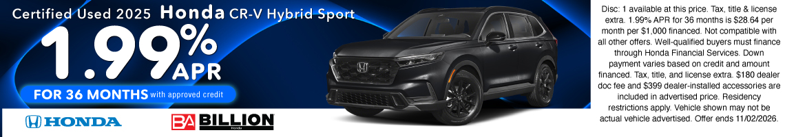 26SEP_BHIC_CERTIFIED_2025 HONDA CR-V HYBRID SPORT
