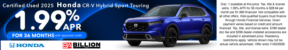 26SEP_BHIC_CERTIFIED_2025 HONDA CR-V HYBRID SPORT TOURING