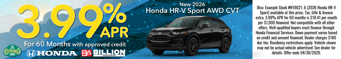 26MAR_BHIC_NEW 2026 HONDA HR-V SPORT