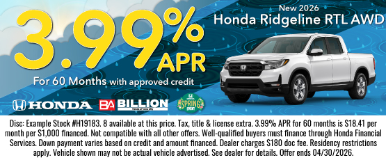 26MAR_BHIC_NEW 2026 HONDA RIDGELINE RTL