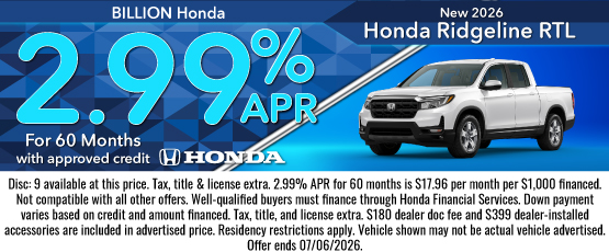 26MAY_BHIC_New 2026 Honda Ridgeline RTL