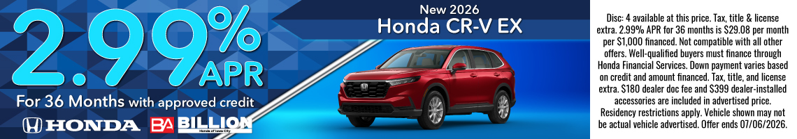 26MAY_BHIC_New 2026 Honda CR-V EX