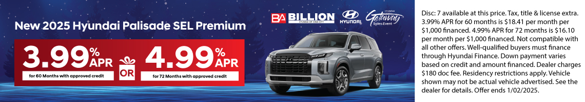 New 2025 Hyundai Palisade SEL Premium