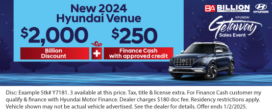 24DEC_BHYIC_REBATE_NEW 2024 HYUNDAI VENUE