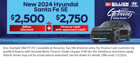 24DEC_BHYIC_REBATE_NEW 2024 HYUNDAI SANTA FE SE