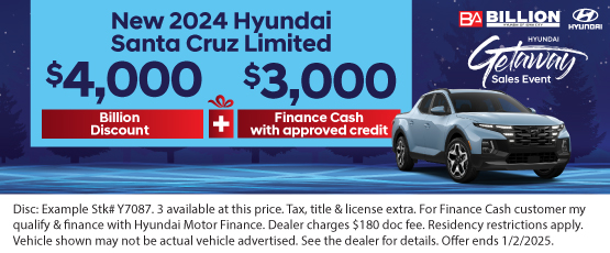 24DEC_BHYIC_REBATE_NEW 2024 HYUNDAI SANTA CRUZ LIMITED