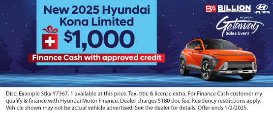 24DEC_BHYIC_REBATE_NEW 2025 HYUNDAI KONA LIMITED