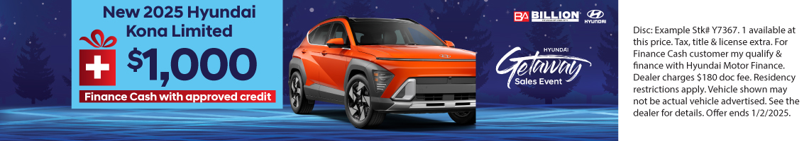 24DEC_BHYIC_REBATE_NEW 2025 HYUNDAI KONA LIMITED