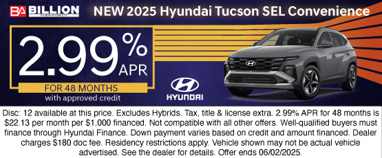 25MAY_BHYIC_NEW 2025 HYUNDAI TUCSON SEL CONV