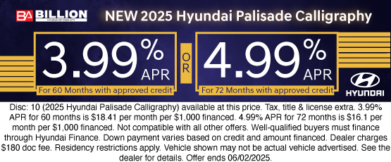 25MAY_BHYIC_NEW 2025 HYUNDAI PALISADE CALLIGRAPHY