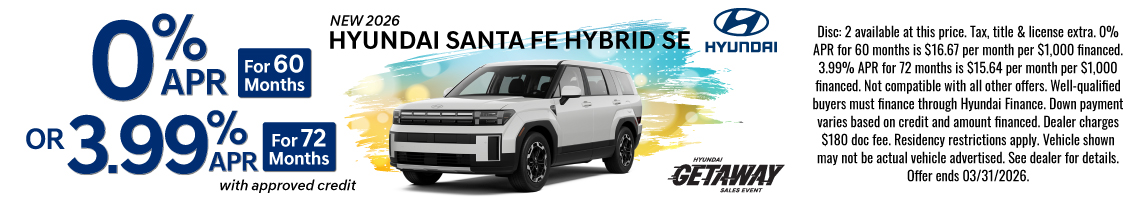 26MAR_BHYIC_NEW 2026 HYUNDAI SANTA FE HYBRID SE