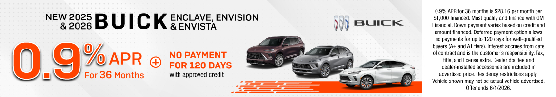 26MAY_BILBUICK_NEW 2025 & 2026 BUICK ENCLAVE, ENVISION & ENVISTA