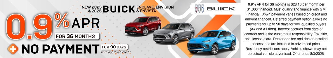26JUL_BILBUICK_NEW 2025 & 2026 BUICK ENCLAVE, ENVISION & ENVISTA