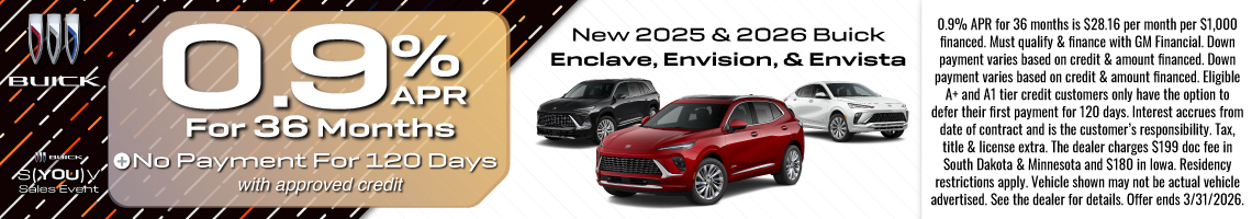 26MAR_BILBUICK_NEW 2025 & 2026 BUICK ENCLAVE, ENVISION & ENVISTA