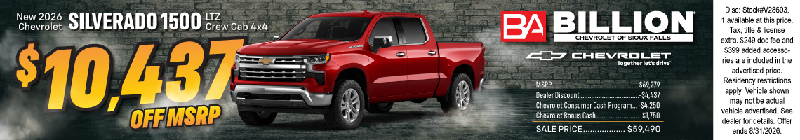 26AUG_BILC_NEW 2026 CHEVROLET SILVERADO 1500 LTZ CREW CAB
