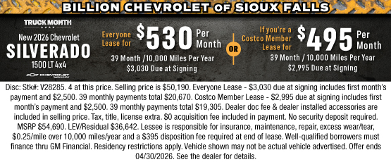 26APR_BILC_NEW 2026 CHEVROLET SILVERADO 1500 LT