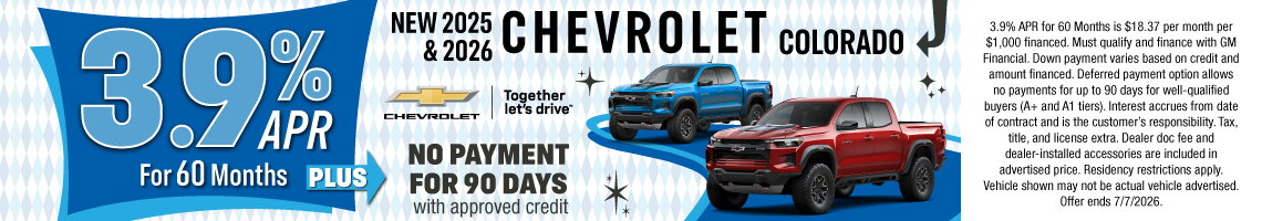 26JUN_BILCHEV_NEW 2025 & 2026 CHEVROLET COLORADO