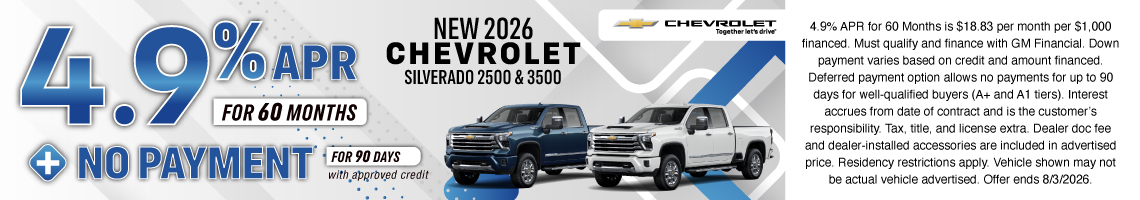 26JUL_BILCHEVY_NEW 2026 CHEVROLET SILVERADO 2500 & 3500