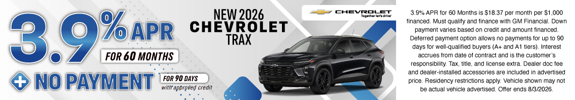 26JUL_BILCHEVY_NEW 2026 CHEVROLET TRAX