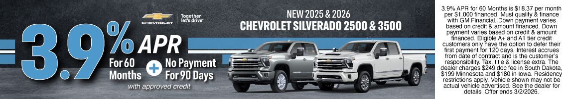 26FEB_BILCHEV_NEW 2025 & 2026 CHEVROLET SILVERADO 2500 & 3500