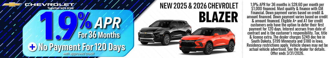 26MAR_BILCHEV_NEW 2025 & 2026 CHEVROLET BLAZER