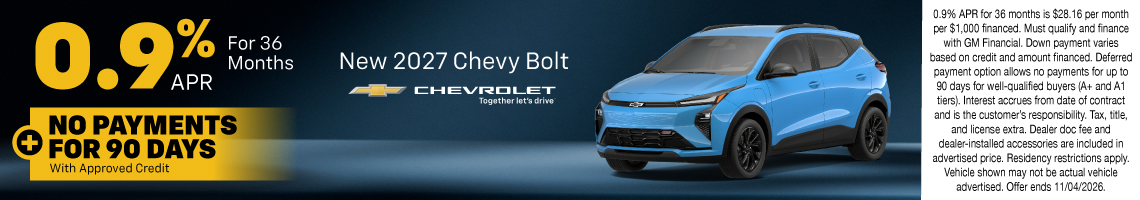 26OCT_BILCHEV_NEW 2027 CHEVROLET BOLT