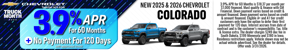 26MAR_BILCHEV_NEW 2025 & 2026 CHEVROLET COLORADO